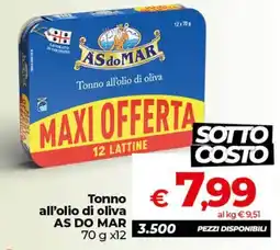 Ipercoop Radenza Tonno all'olio di oliva AS DO MAR offerta