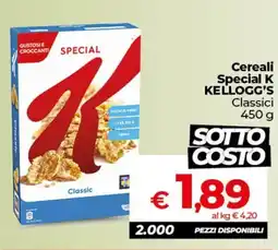 Ipercoop Radenza Cereali Special K Kellogg's Classic offerta