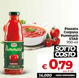Ipercoop Radenza Passata corposa Pummarò STAR offerta