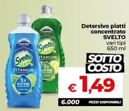 Ipercoop Radenza Detersivo piatti concentrato Svelto offerta