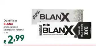 Dentifricio BLANX black carbone