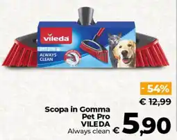 Ipercoop Radenza Scopa in Gomma Pet Pro VILEDA offerta