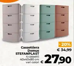 Ipercoop Radenza Cassettiera Domus STEFANPLAST offerta