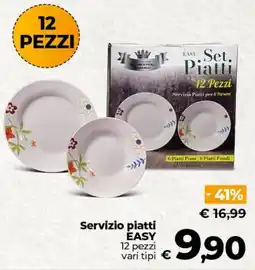 Ipercoop Radenza Servizio piatti EASY offerta