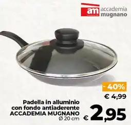 Ipercoop Radenza Padella in alluminio con fondo antiaderente Accademia Mugnano offerta