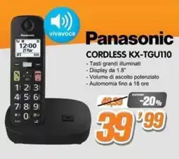 Golino Service Panasonic CORDLESS KX-TGU110 offerta