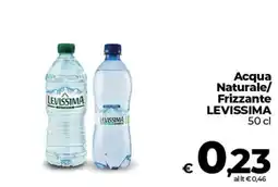 Ipercoop Radenza Acqua Naturale/ Frizzante LEVISSIMA offerta