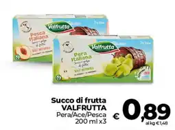 Ipercoop Radenza Succo di frutta Valfrutta offerta