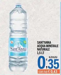 Gruppo Pascar Sant'Anna acqua minerale naturale offerta