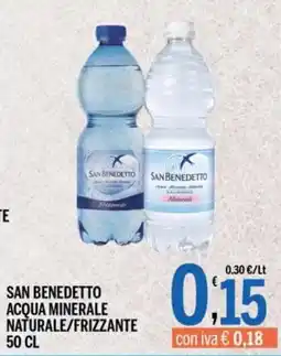Gruppo Pascar San Benedetto acqua minerale naturale/frizzante offerta