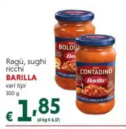 DiMeglio Ragù, sughi ricchi Barilla offerta