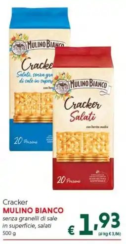 DiMeglio Cracker Mulino Bianco senza granelli di sale in superficie, salati offerta