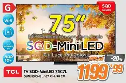 Golino Service TCL TV SQD-MiniLED 75C7L offerta