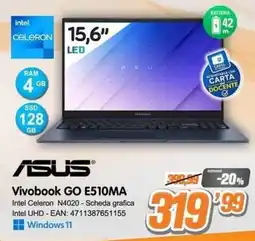 Golino Service Asus Vivobook Go E510MA offerta