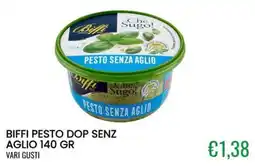 Sugros Biffi pesto dop senz aglio offerta