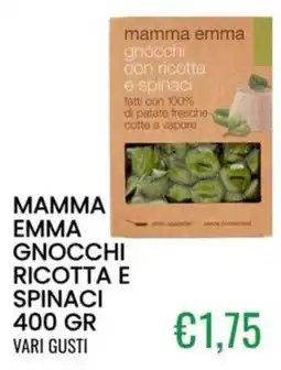 Sugros Mamma emma gnocchi con ricotta e spinaci offerta