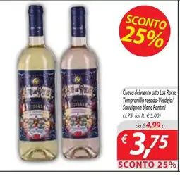 DiMeglio Cueva delviento alto Las Rocas Tempranillo rosado-Verdejo/Sauvignon blanc Fantini offerta