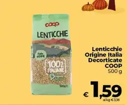 Coop Radenza Lenticchie Decorticate COOP offerta