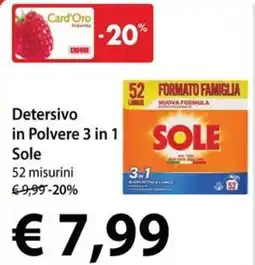 Cadoro Detersivo in Polvere 3 in 1 Sole offerta