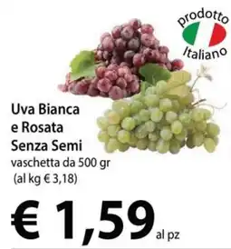 Cadoro Uva Bianca e Rosata Senza Semi offerta