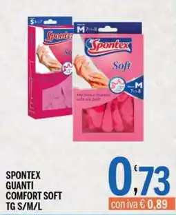 Gruppo Pascar Spontex guanti comfort soft offerta