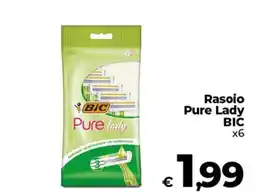 Coop Radenza Rasoio Pure Lady BIC offerta
