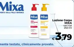 Coop Radenza Lozione Corpo MIXA offerta