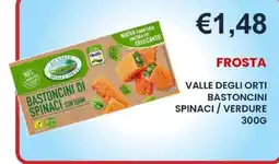 Caramico Frosta bastoncini spinaci / verdure offerta