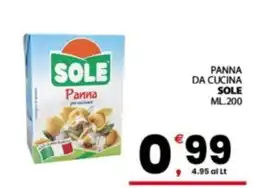 Despar Sicilia Panna Sole offerta