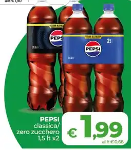 In Coop Pepsi classica/zero zucchero offerta