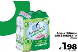 In Coop Acqua Naturale San Benedetto offerta