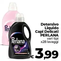 In Coop Detersivo liquido capi delicati Perlana offerta