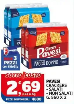 Sigma Pavesi crackers offerta