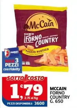 Sigma McCain Forno Country Taglio Rustico offerta