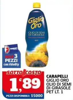 Sigma CaraPELLI Giglio Oro olio di semi di girasole offerta