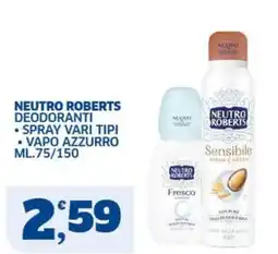 Sigma Neutro Roberts deodoranti offerta