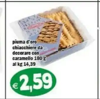 Chiacchiere da decorare con caramello 180 g