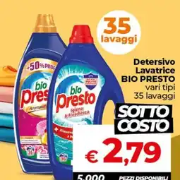 Ipercoop Radenza Detersivo Lavatrice BIO PRESTO offerta