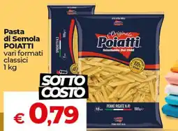 Ipercoop Radenza Pasta di Semola Poiatti offerta