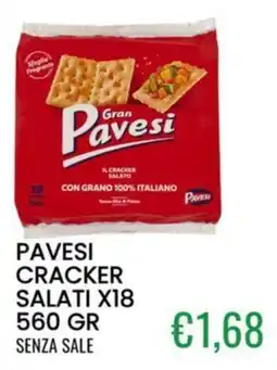 Sugros Pavesi cracker salati offerta