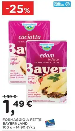 Poli Formaggio a fette Bayernland offerta