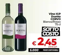 Ipercoop Radenza Vino IGP Duetto CORVO offerta