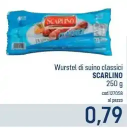 Talento Professional Store Wurstel di suino classici Scarlino offerta