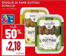 Pan Sfoglie di pane guttiau sunalle offerta