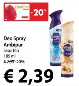 Cadoro Deo Spray Ambipur offerta