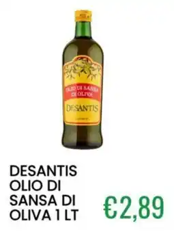 Sugros Desantis olio di sansa di oliva offerta