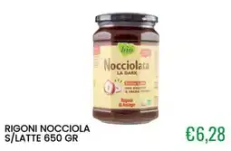 Sugros Rigoni nocciola s/latte offerta