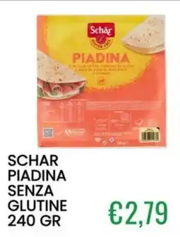 Sugros Schar piadina senza glutine offerta