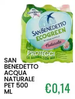 Sugros San Benedetto acqua naturale offerta