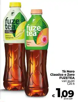 Coop Radenza Tè Nero Classico e Zero Fuzetea offerta